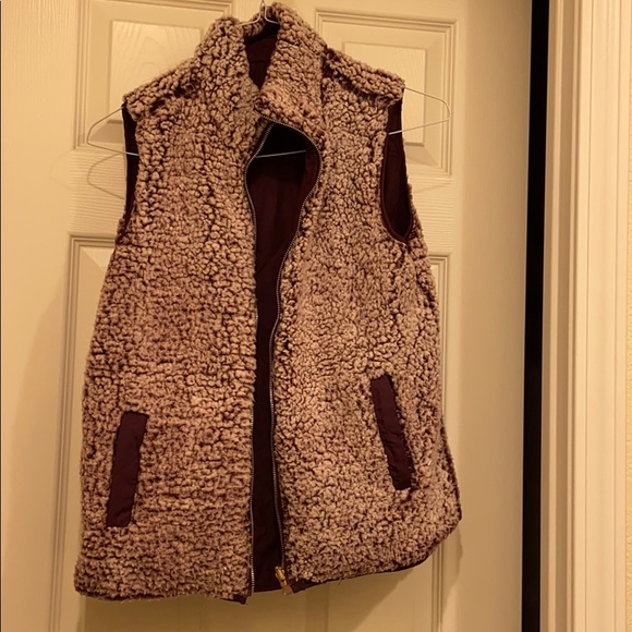 Maroon vest from francescas! Reversible! - Picture 3 of 7